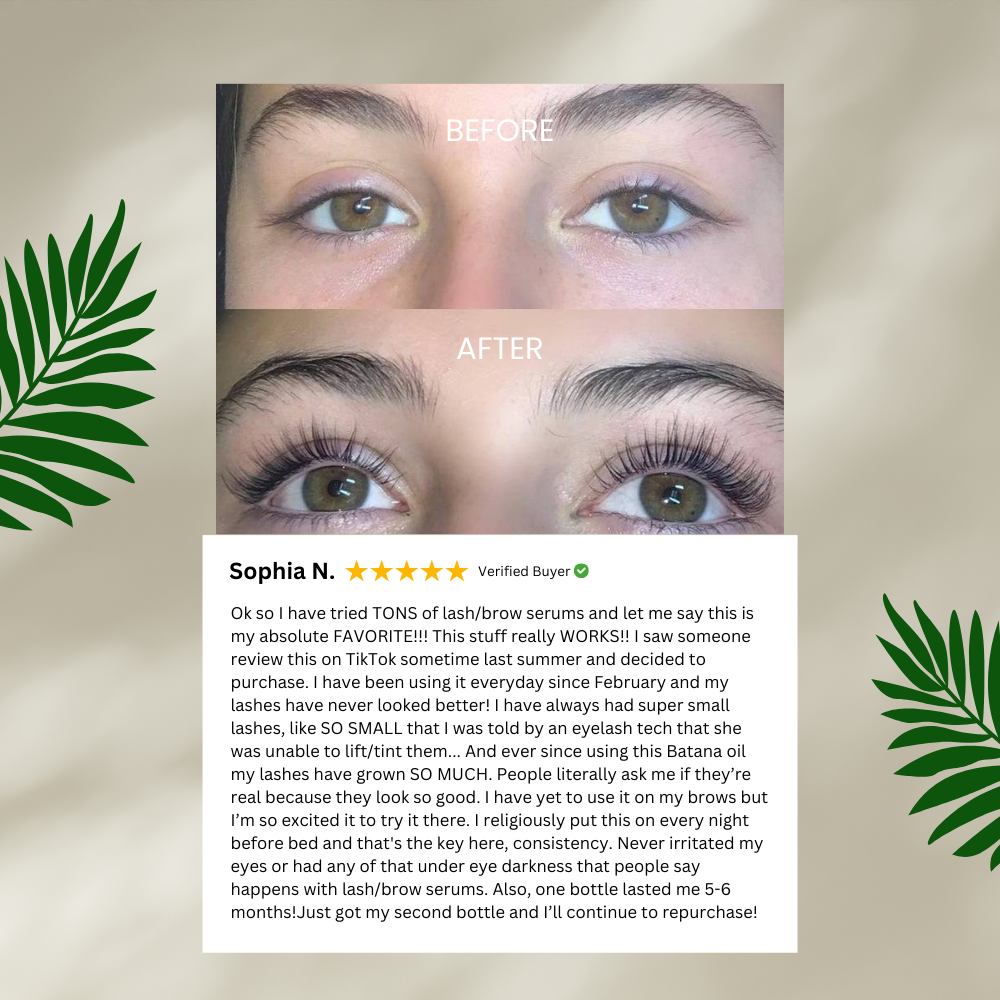 MixCove™ Batana Oil Lash & Brow Growth Serum – 100% Pure Honduran Miracle Oil